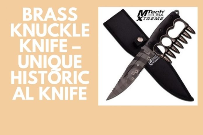 brass knuckle knife