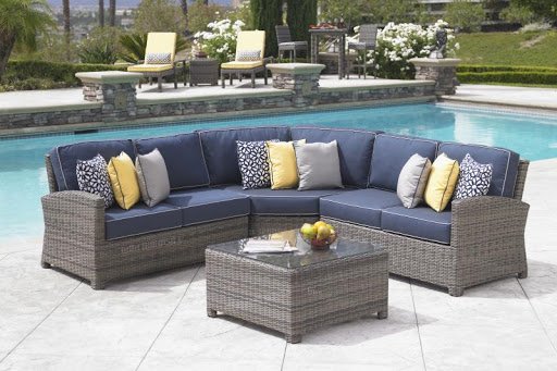 Wicker Patio Sets on Clearance, 2 Rattan Wicker Chairs with Glass Table and  Storage Cabinet, 4 Piece Outdoor Patio Dining Set Patio Sofa Set with  Cushions for Backyard, Porch, Garden, Pool, L2116 -